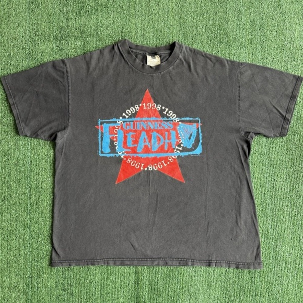 Guinness Fleadh T-Shirt Mens XL Black Good 1998 Vintage Festival Tour Winterland